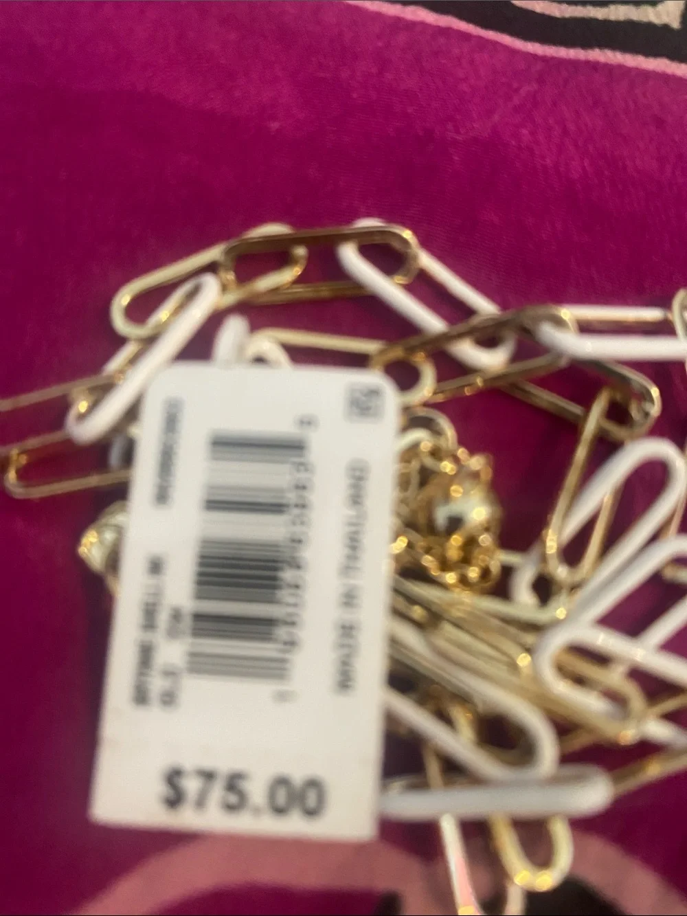 Kendra Scott Gold and White Link Necklace